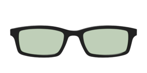 The Black With Sage Green Lens