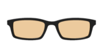 The Black With Umber Brown Lens
