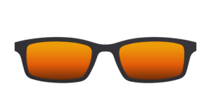 The Polarized Orange Reflective Sun Top