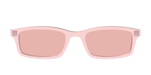 The Pink Crystal With Coral Pink Lens