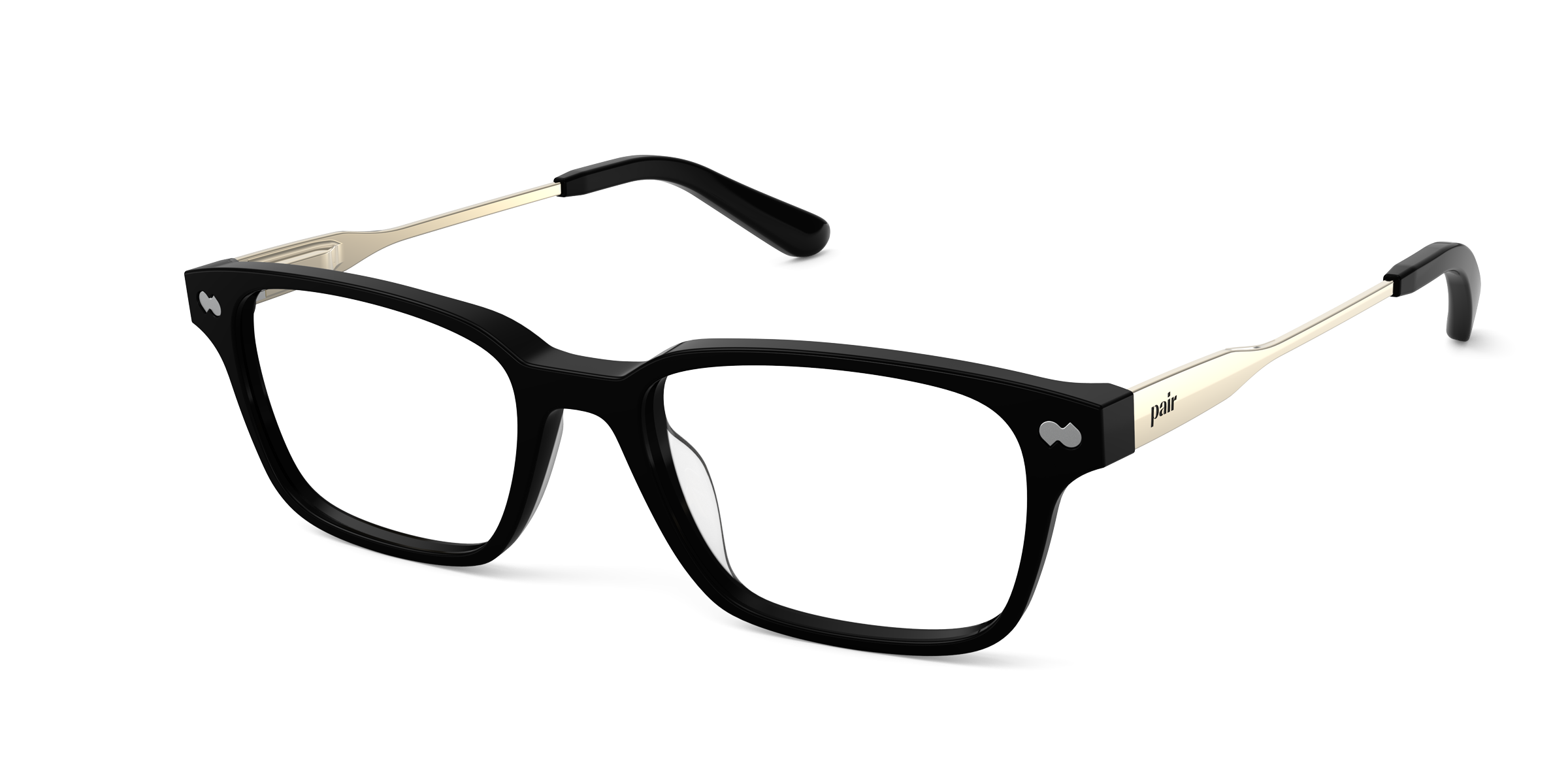 The Finley - Black Acetate Gold Metal