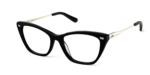 The Wanda - Black Acetate Gold Metal