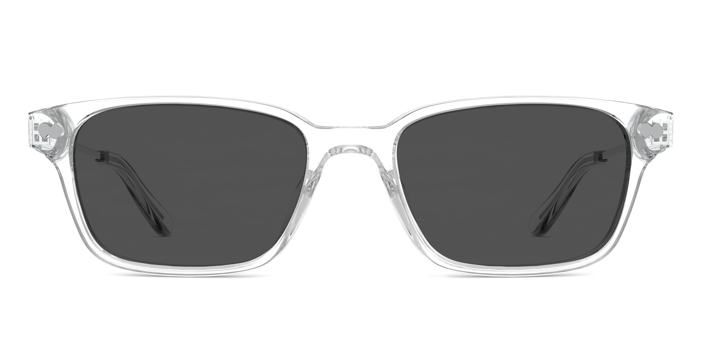 The Finley - Crystal Clear Acetate Silver Metal Sun - Image 3
