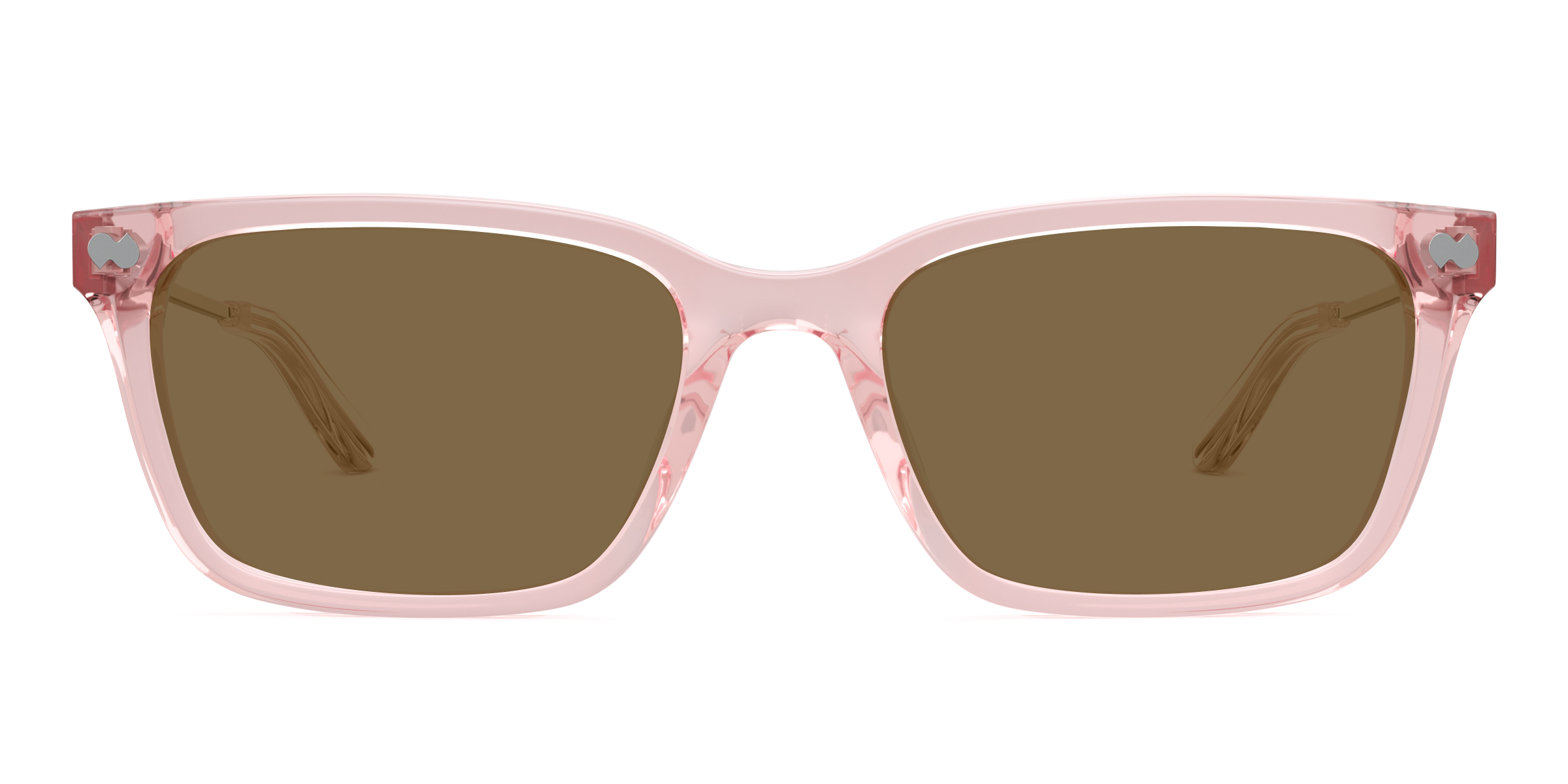 The Larkin - Pink Clear Acetate Rose Gold Metal Sun - Image 4