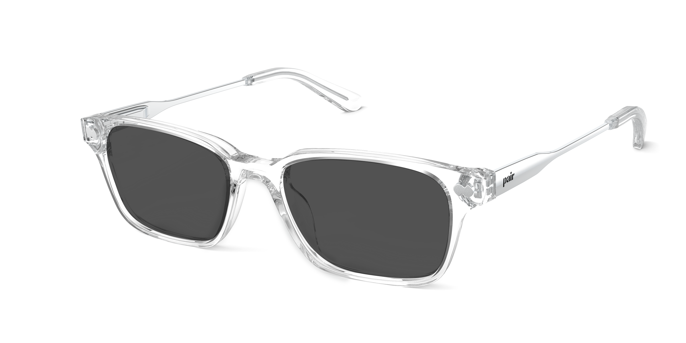 The Finley - Crystal Clear Acetate Silver Metal Sun