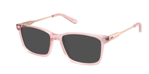 The Kirby - Pink Clear Acetate Rose Gold Metal Sun