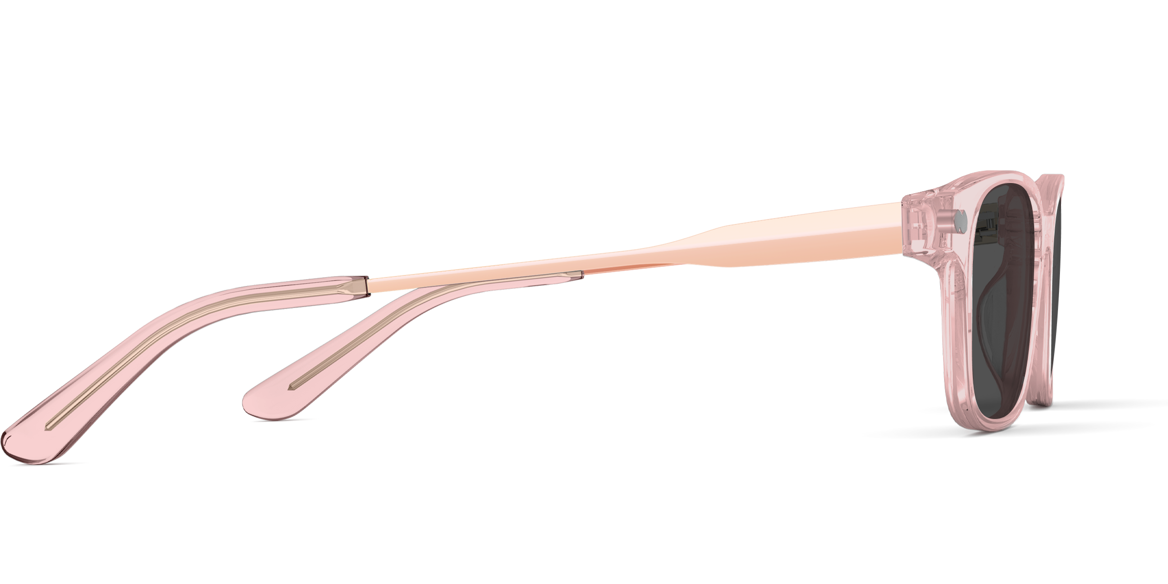 The Finley - Pink Clear Acetate Rose Gold Metal Sun - Image 5