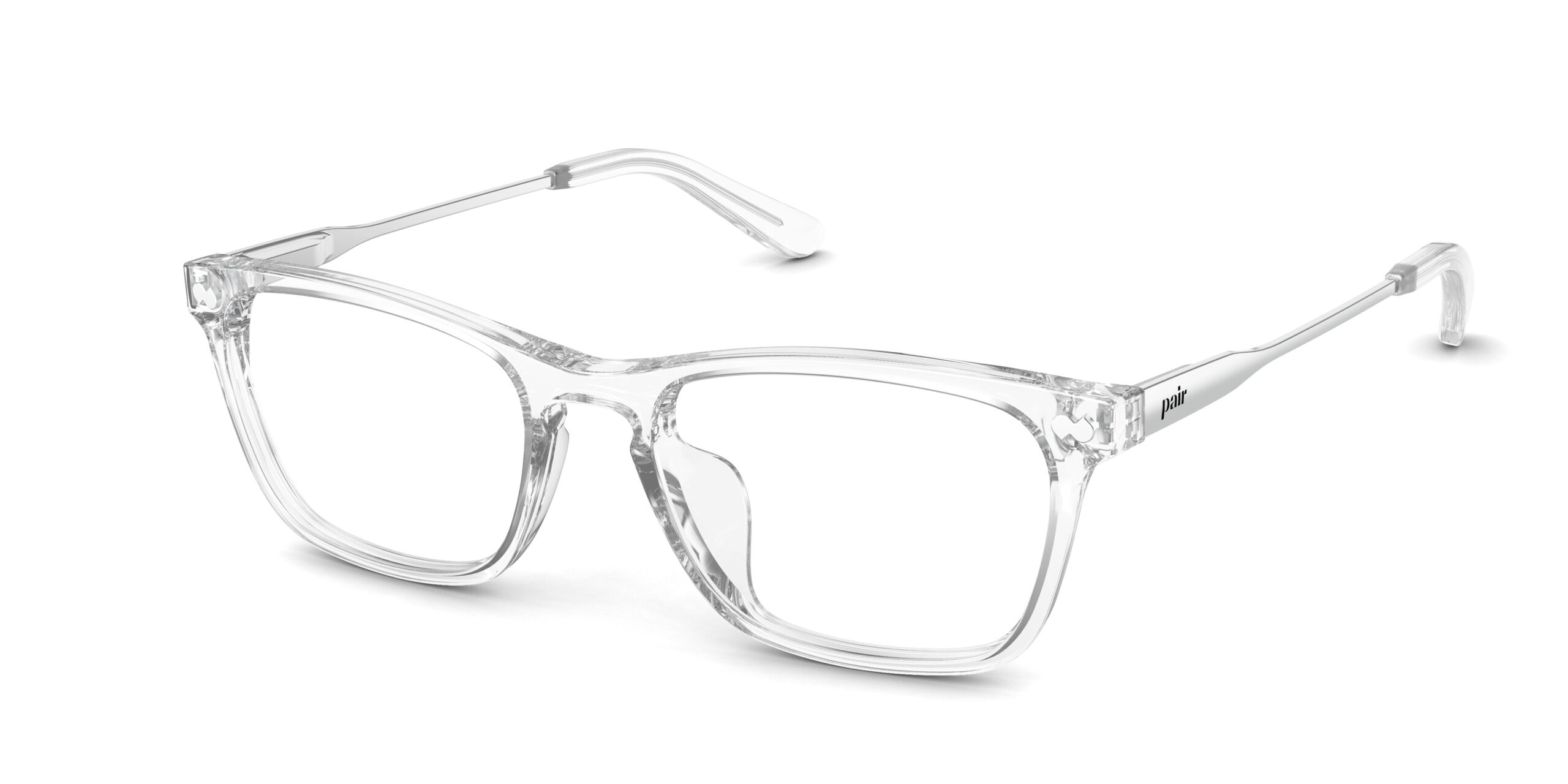 The Casper - Crystal Clear Acetate Silver Metal