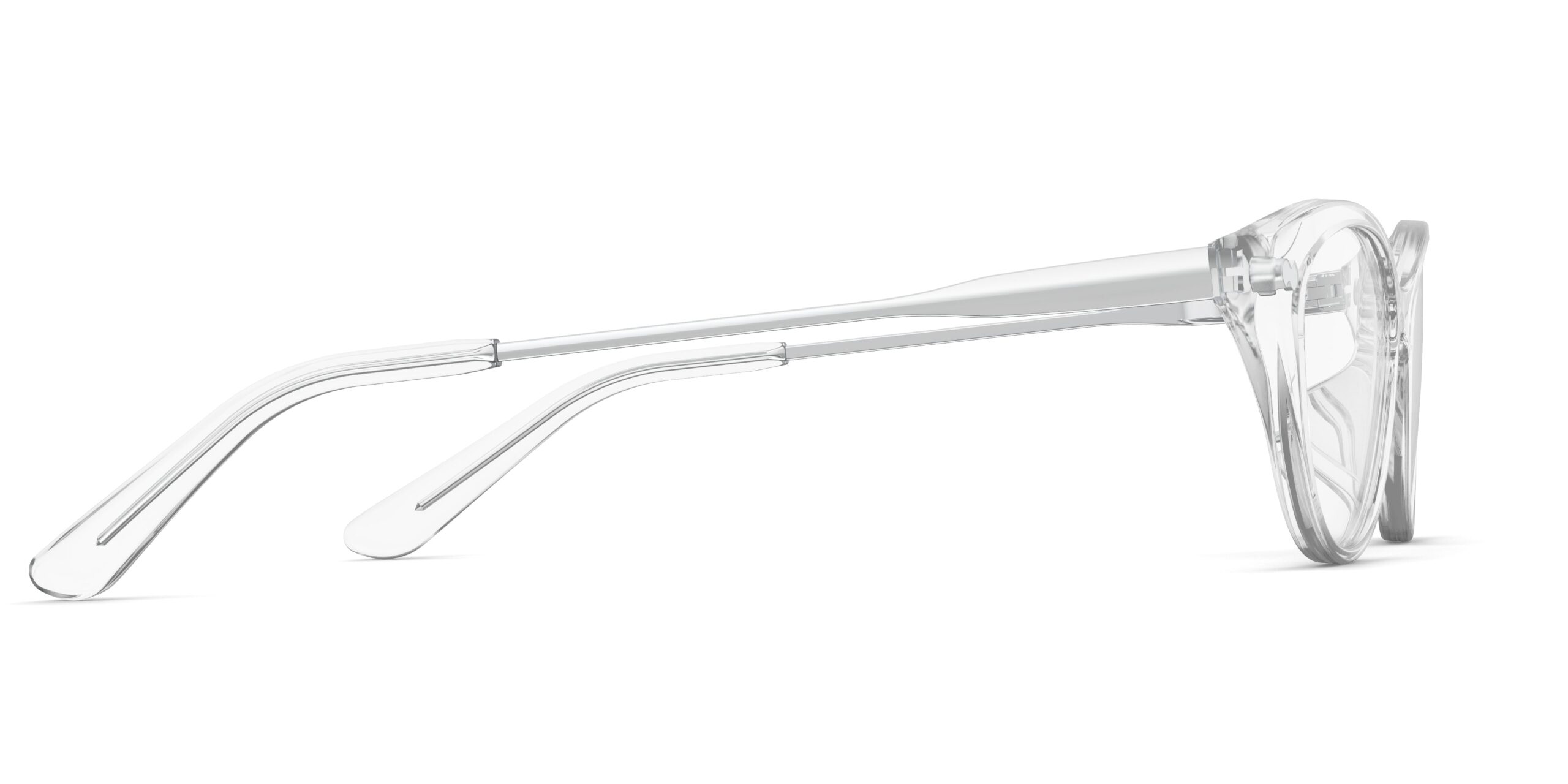 The ella - Crystal Clear Acetate Silver Metal - Image 3