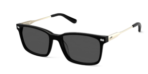 The Kirby - Black Acetate Gold Metal Sun