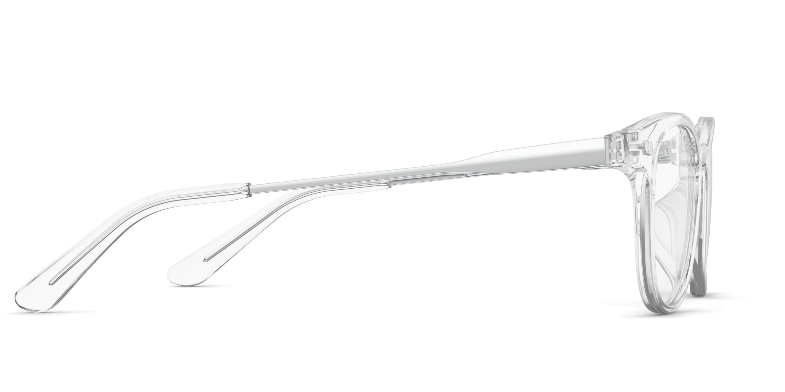 The Reese - Crystal Clear Acetate Silver Metal - Image 3