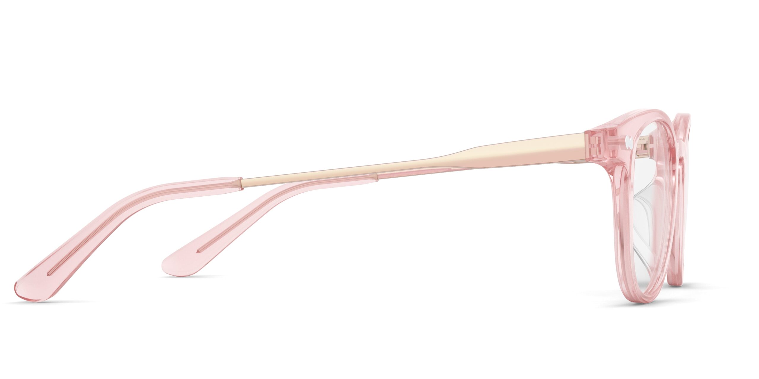 The Reese - Pink Clear Acetate Rose Gold Metal - Image 3